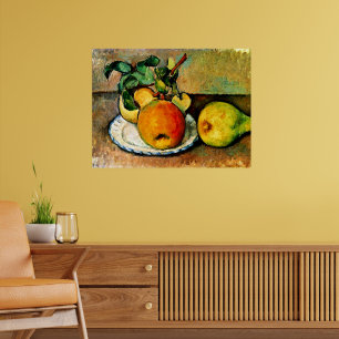 Cezanne - Stilleven met appels en peren Poster