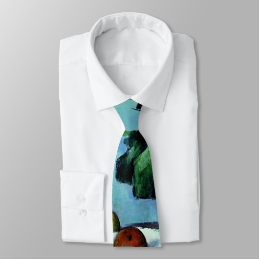 Cezanne - Stilleven met appels en primroses Stropdas (Gebonden)