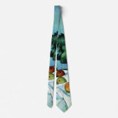 Cezanne - Stilleven met appels en primroses Stropdas (Achterkant)