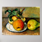 Cezanne - Stilleven met appels Poster (Voorkant)
