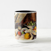 Cezanne - Stilleven, Post, Bottle, Cup en Fruit Mok (Midden)