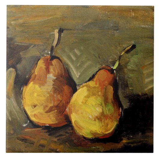 Cezanne - Two Pears Tegeltje (Voorkant)