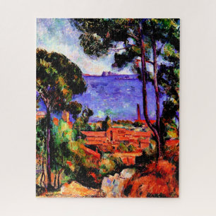 Cezanne - Uitzicht door de bomen Legpuzzel