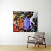 Cezanne - Uitzicht door de bomen Wandkleed (In Situ (horizontaal))