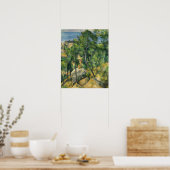 Cézanne - Uitzicht op het Zee in l ' estaque Poster (Keuken)