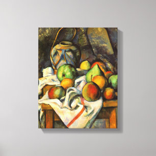 Cezanne Vase Paille Art Canvas Afdruk