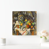 Cezanne Vase Paille Art Vierkante Klok (Huis)