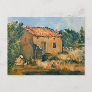 Cezanne - Verlaten huis Briefkaart