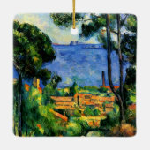 Cezanne - View of l'Estaque, Keramisch Ornament (Achterkant)