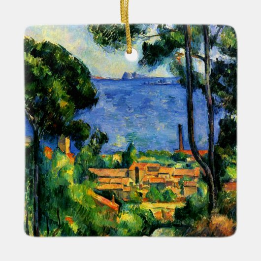 Cezanne - View of l'Estaque, Keramisch Ornament (Voorkant)