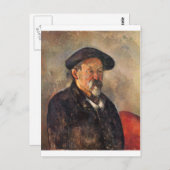 Cezanne - Zelfportret met Barett Briefkaart (Voorkant / Achterkant)