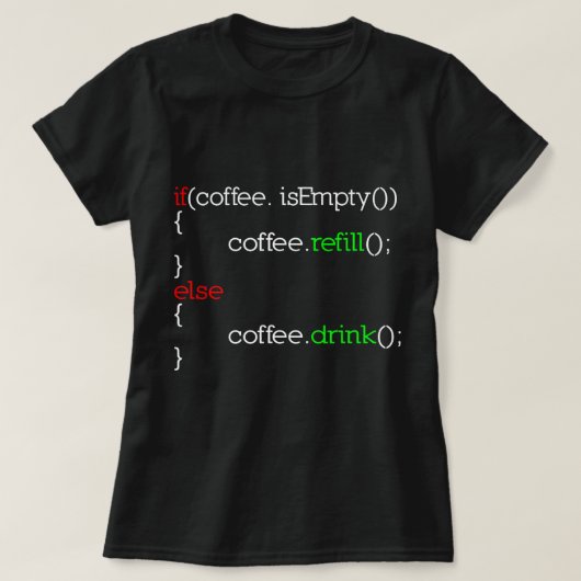 CF Koffie Grappige Programmeur Koffie Gift Voor Co T-shirt (Design voorkant)