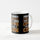 CF Koffieprogrammeur JavaScript Code Koffieliefheb Koffiemok (Voorkant rechts)