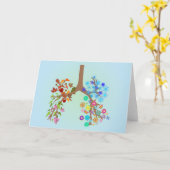 CF ~ Toutes les saisons Carte de voeux pliée (Fleur jaune)