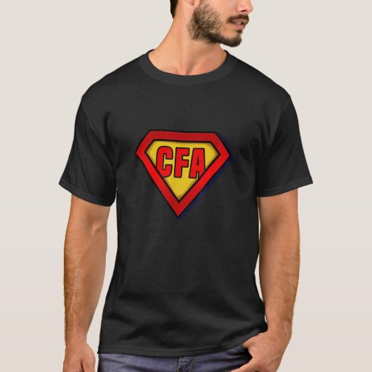 CFA Chartered Financial Analyst Superhero T-shirt (Voorkant)
