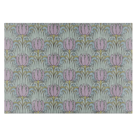 CFA Voysey Bird and Tulip Pattern Cutting Boards Snijplank (Voorkant)