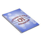 CFI LOGO RED CERTIFIFIFIFIFIED FLIGHT INSTRUCTOR NOTITIEBOEK (Rechterzijde)