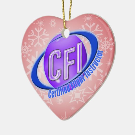 CFI ORB SWOOSH LOGO GECERTIFICEERDE VLIEGINSTRUCTO KERAMISCH ORNAMENT (Links)
