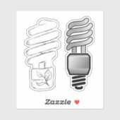 CFL-lampen Sticker (Vel)