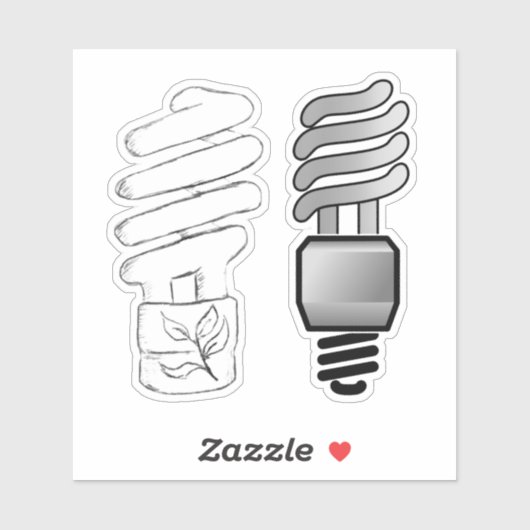 CFL-lampen Sticker (Vel)