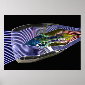 CFM56-5 Turbofan Jet Engine Poster