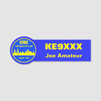 CFMC-roepnaam en -teken Naamplaatje