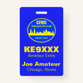 CFMC Verticale roepnaam en naambadge Badge