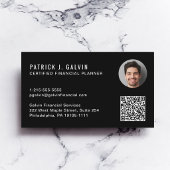 CFP Certified Financial Planner QR-code foto Visitekaartje