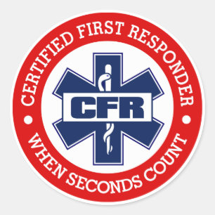 CFR (Certified First Responder) Ronde Sticker