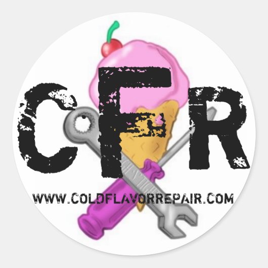 CFR LOGO STICKER 2008 - Customisé (Devant)