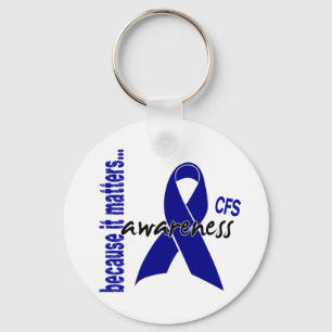 CFS Chronic Fatigue Syndrome Awareness Sleutelhanger
