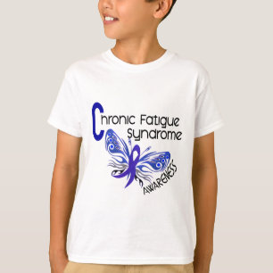 CFS Chronic Fatigue Syndrome Tattoo Butterfly T-shirt