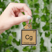 Cg - Chaotic Good Funny Chemistry Element Symbol T Sleutelhanger (Hand)
