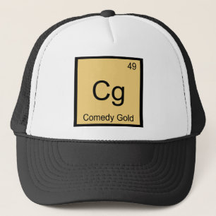 Cg - Comedy Gold Chemie Element Symbool T-Shirt Trucker Pet
