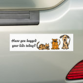 CG- Heb je vandaag je kinderen geknuffeld? Bumpersticker (Op auto)
