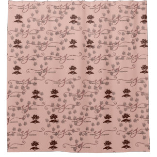 CG-Lotus Dragon Prints Douchegordijn