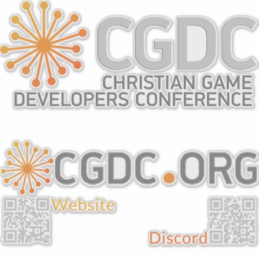 CGDC Conference - Vinyl Sticker (Voorkant)