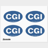 CGI/Cape Girardeau, MO Ovale Sticker (Vel)