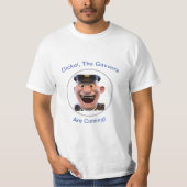 CGI Funny Policeman Face met Romany Slogan T-shirt (Voorkant)