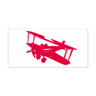 CGI rode bi-plane zelfinkerende rubberen stempel