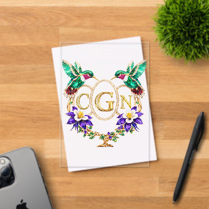CGN Hummingbird Willekeurige letters aangepast huw Acryl Uitnodigingen