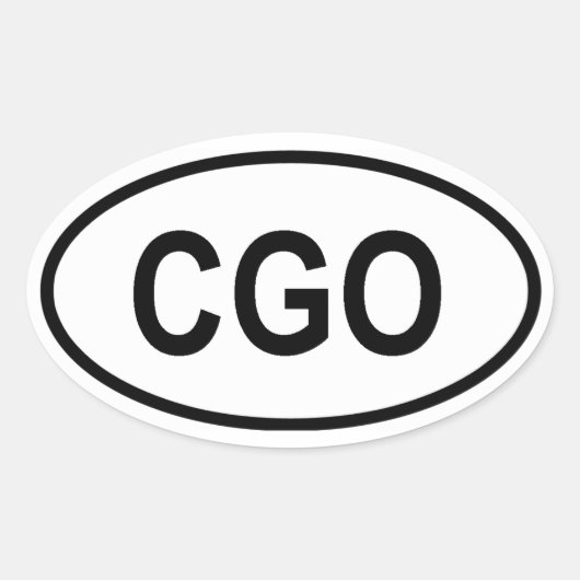 CGO OVALE STICKER (Voorkant)