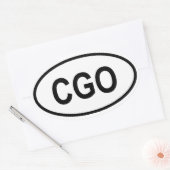 CGO OVALE STICKER (Envelop)
