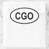 CGO OVALE STICKER (Tas)