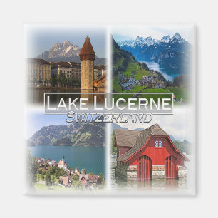 CH0285 Europa, Zwitserland, Meer van Luzern, Koelk Magneet