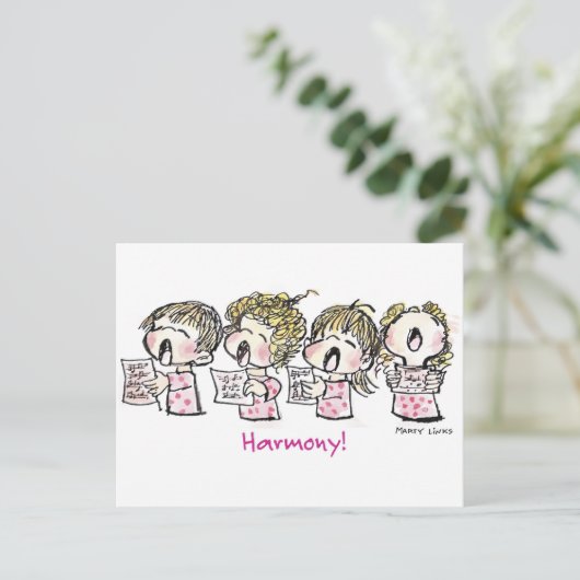 CH-003 Kerstmis Carol Feestdagenkaart (Staand voorkant)