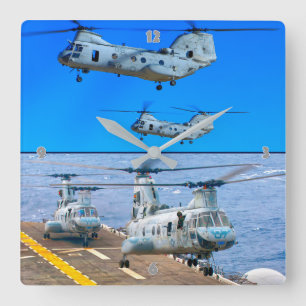 CH-46E ZEE KNIGHT VIERKANTE KLOK