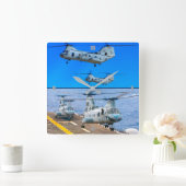 CH-46E ZEE KNIGHT VIERKANTE KLOK (Huis)