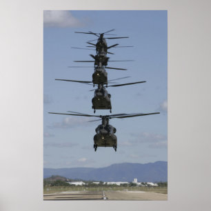 CH-47 CHINOOK HELICOPTER POSTER