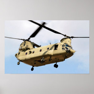 CH-47 Chinook-helikopter Poster